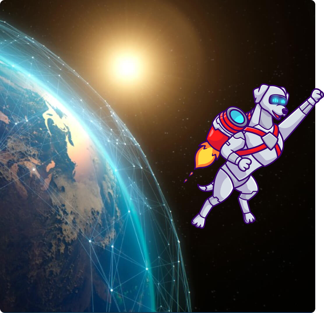 Pip flying globe